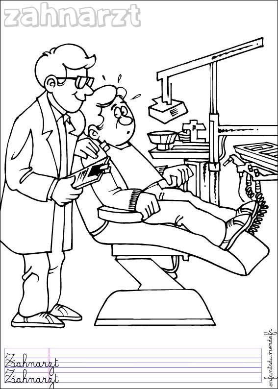 coloriage dentiste 1